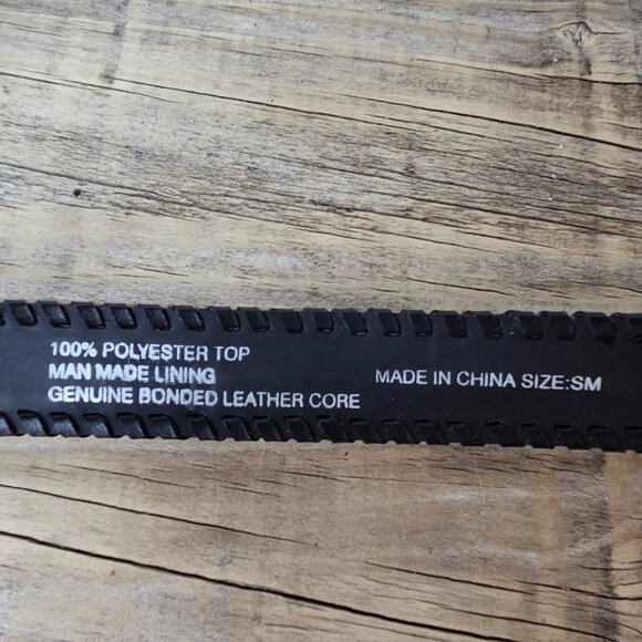 No Brand Leopard Print Silver Buckle Belt size small - Picture 7 of 7